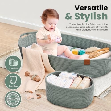 PeraBella Baby Changing Basket for Stylish Parents