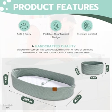 PeraBella Baby Changing Basket for Stylish Parents