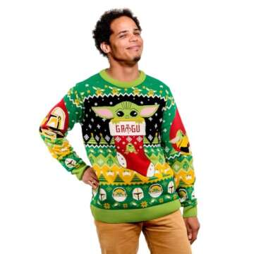 The Child Ugly Christmas Sweater for Men and Women Gift (XXXL, 3XL, Extra Extra Extra Large) Multicolored