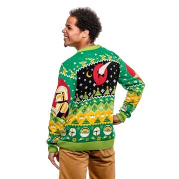 The Child Ugly Christmas Sweater for Men and Women Gift (XXXL, 3XL, Extra Extra Extra Large) Multicolored