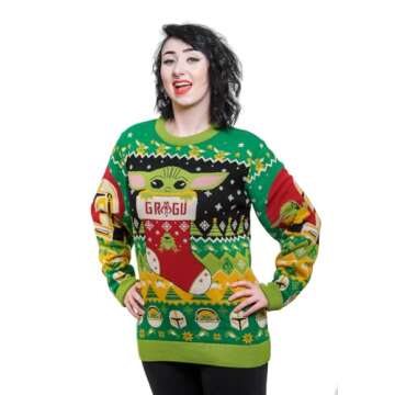 The Child Ugly Christmas Sweater for Men and Women Gift (XXXL, 3XL, Extra Extra Extra Large) Multicolored