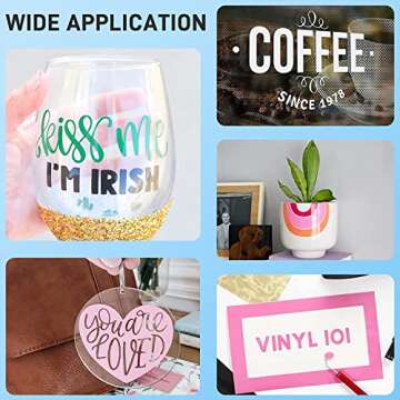 IModeur 75-Pack Vinyl Sheets in Assorted Colors for DIY