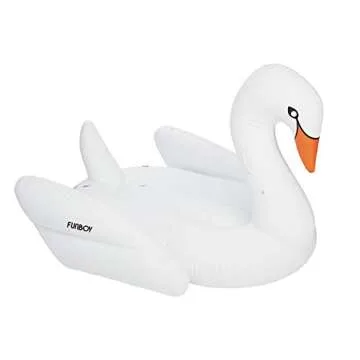 FUNBOY Giant Inflatable White Swan, Luxury Float for Summer Pool Parties and Entertainment