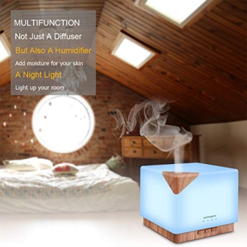 URPOWER Essential Oil Diffuser with 700ml Large Capacity