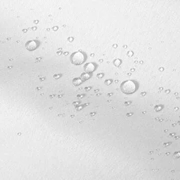 ALYVIA SPRING Waterproof Fabric Shower Curtain Liner with 3 Magnets - Soft Hotel Quality Cloth Shower Liner, Light-Weight & Machine Washable - Standard Size 72x72, White