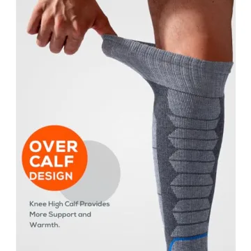 Merino Wool Ski Socks for Skiing & Snowboarding Warmth