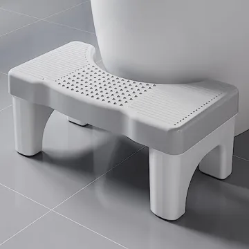 Toilet Stool Poop Stool for Squatting Posture, Portable Plastic Potty Stool for Adults, Toilet Poop ...