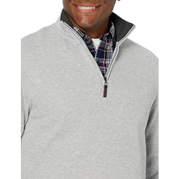 Amazon Essentials Men's Stylish Quarter-Zip Sweater