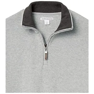 Amazon Essentials Men's Stylish Quarter-Zip Sweater