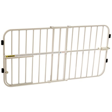 Carlson Lil Tuffy Metal Expandable Gate White, 38 x 1 x 18