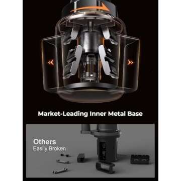 LISEN Cup Holder Cell Phone Holder for Car Mount, 2025 New Car Cup Phone Holders for Your Car Adjustable Cell Phone Holder Car Accessories Trucks Golf Cart for iPhone Samsung Google