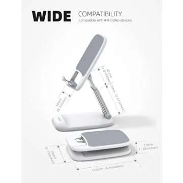 Lamicall Adjustable Phone Stand - Perfect for Home and Office