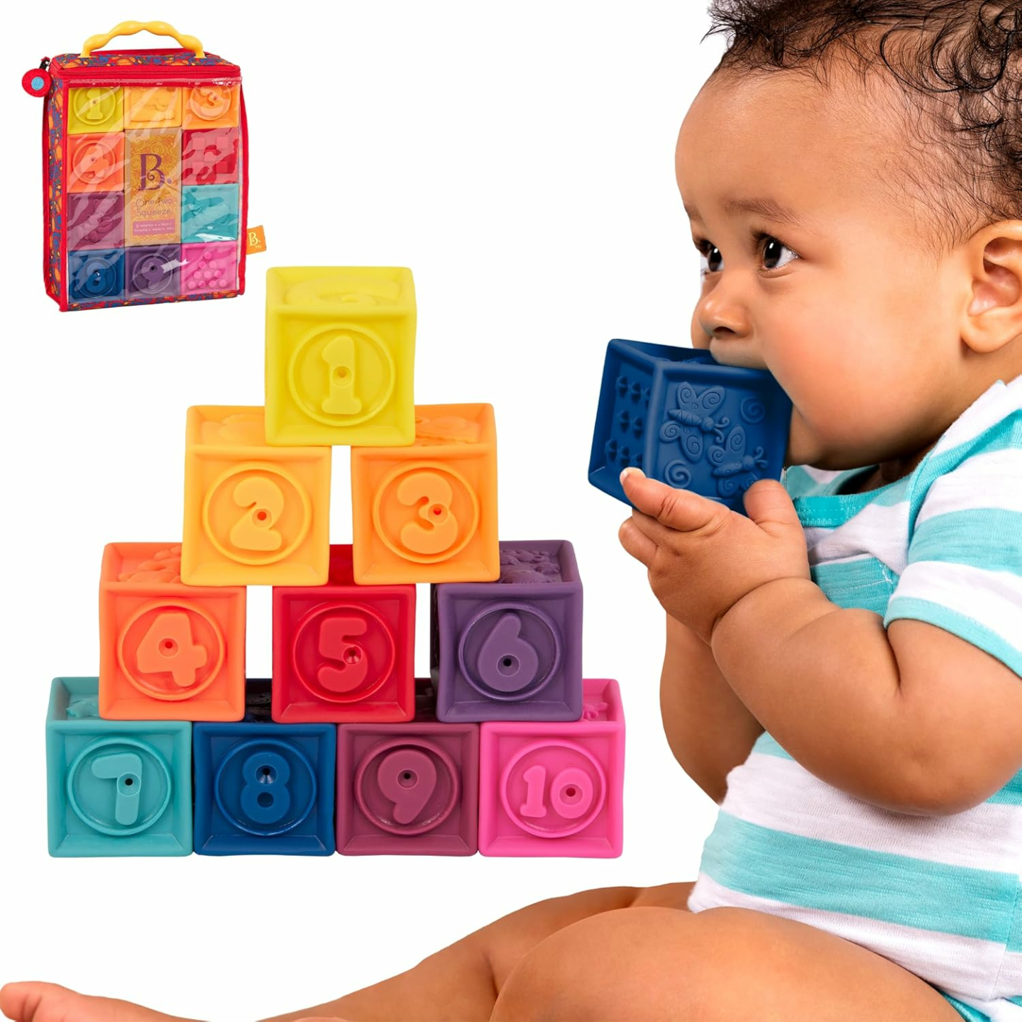 Soft Educational Baby Blocks - Learning Stacking Toys