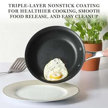 Martha Stewart Nonstick 10 Piece Cookware Set - Gray