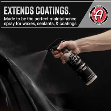 Adam's Graphene Boost - Graphene Ceramic Coating Spray For Car Detailing | Adds Protection & Extends The Life Of Top Coat Ceramics | Maintenance Spray On Wipe Off | Car Boat RV Motorcycle (Gallon)