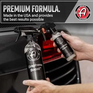 Adam's Graphene Boost - Graphene Ceramic Coating Spray For Car Detailing | Adds Protection & Extends The Life Of Top Coat Ceramics | Maintenance Spray On Wipe Off | Car Boat RV Motorcycle (Gallon)