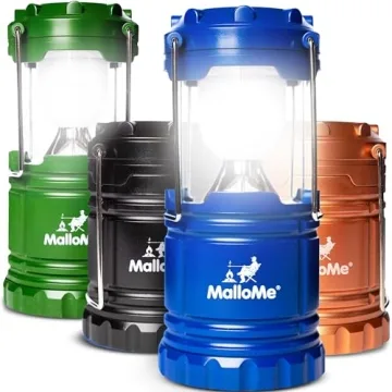 MalloMe 360 Degree Portable Camping Lantern - Durable LED Lights for Power Outages and Camping