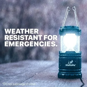 MalloMe Camping Lantern 4 Pack for Power Outages