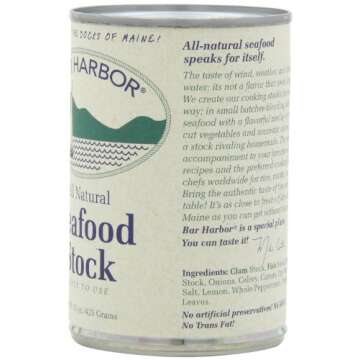 Bar Harbor Seafood Stock - Maine Seafood Essence, Gluten-Free, All-Natural Ingredients - Ideal for S...