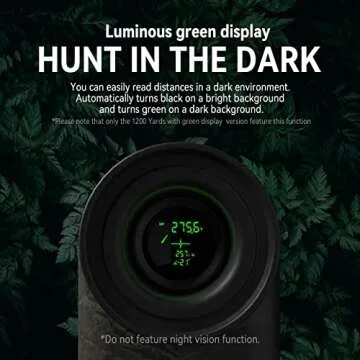 Gogogo Sport Vpro 6X Hunting Laser Rangefinder Bow Range Finder Camo Distance Measuring Outdoor Wild 1200Y with Green Display, Slope High-Precision Continuous Scan