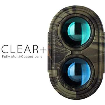 Gogogo Sport Vpro 6X Hunting Laser Rangefinder Bow Range Finder Camo Distance Measuring Outdoor Wild 1200Y with Green Display, Slope High-Precision Continuous Scan