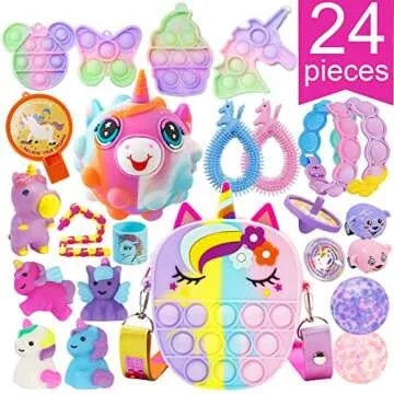 Unicorn Fidget Advent Calendar 2024 for Kids