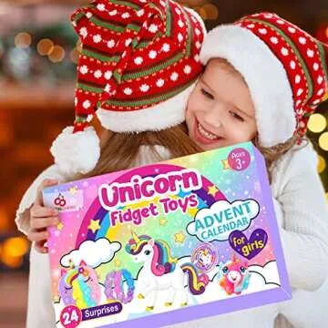 Unicorn Fidget Advent Calendar 2024 for Kids