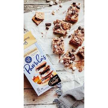 Pamela's Gluten Free Graham Crackers, Honey, Pie Crust, S'mores & Snacks, 7.5 Ounce (Pack of 6)