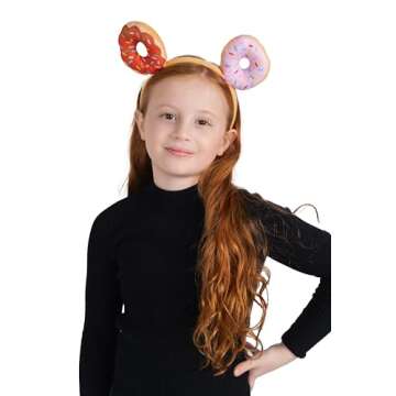 Dress Up America Donut Headband - Adorable Doughnut Costume Accessories