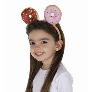 Dress Up America Donut Headband for Kids' Parties and Costumes