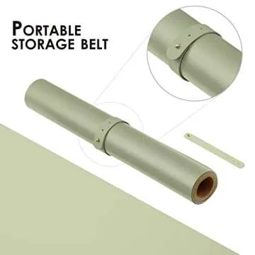 Cork Desk Mat - Dual-Sided Desk Pad for Office and Home - Desk Organization and Accessories - Ideal for Large Mouse Pad and Desk Mats on Top of Desks(Light Green,36"x 17")