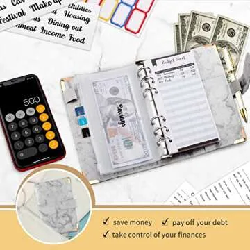 Onlyesh Budget Binder - Elegant Cash Organizer for Budgeting