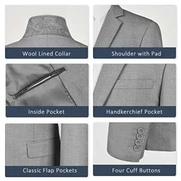 WEEN CHARM Slim Fit Two-Piece Suit for All Occasions