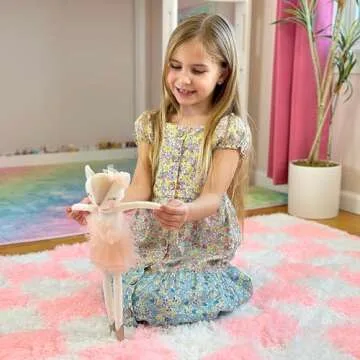 Plush Ballerina Cat Stuffed Animal for Girls Kids Birthday Gifts and Decor