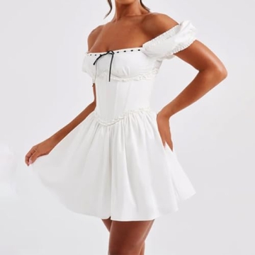 Stylish Short Graduation Dress Summer Y2k Corset for Women