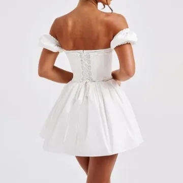 Stylish Short Graduation Dress Summer Y2k Corset for Women