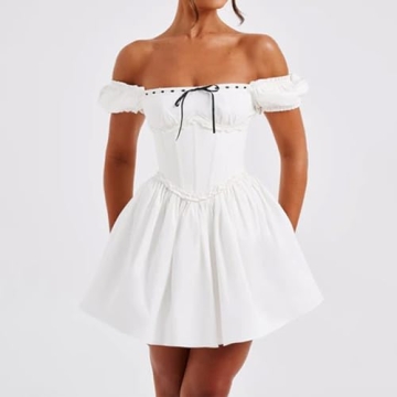 Stylish Short Graduation Dress Summer Y2k Corset for Women