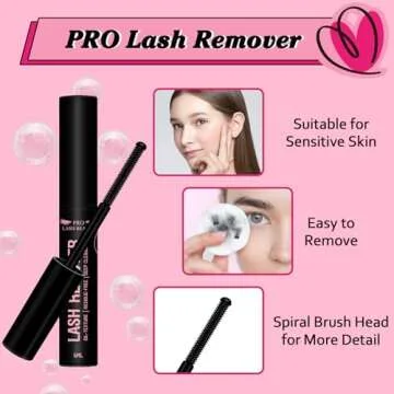 Lash Extension Kit 280Pcs Lash Clusters Eyelash Extension Kit with Lash Bond and Seal Lash Remover Lash Applicator Individual Lashes Kit Eyelash Brush Easy to Apply at Home(30D+40D-9-16mix Kit)