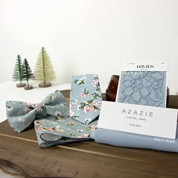 Spring Notion Boys' Cotton Floral Zipper Tie in Light Blue