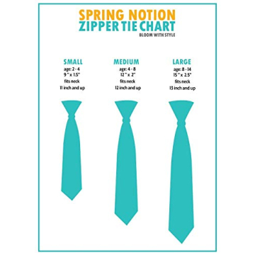 Spring Notion Boys' Cotton Floral Zipper Tie in Light Blue