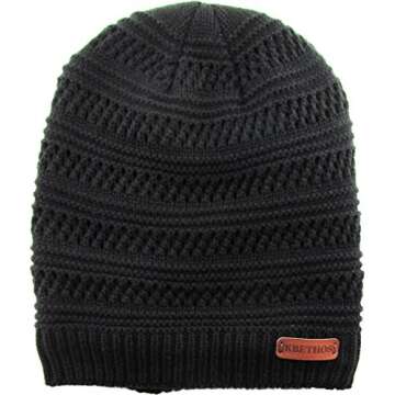 KBW-275 BLK Comfortable Soft Slouchy Beanie Collection Cotton Knit Acrylic Winter Warm Ski Baggy Hat Unisex Various Styles