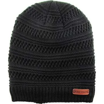 KBW-275 BLK Comfortable Soft Slouchy Beanie Collection Cotton Knit Acrylic Winter Warm Ski Baggy Hat Unisex Various Styles