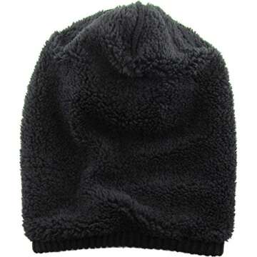 KBW-275 BLK Comfortable Soft Slouchy Beanie Collection Cotton Knit Acrylic Winter Warm Ski Baggy Hat Unisex Various Styles