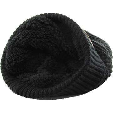 KBW-275 BLK Comfortable Soft Slouchy Beanie Collection Cotton Knit Acrylic Winter Warm Ski Baggy Hat Unisex Various Styles