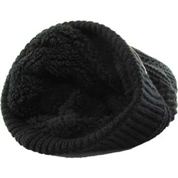 KBW-275 BLK Comfortable Soft Slouchy Beanie Collection Cotton Knit Acrylic Winter Warm Ski Baggy Hat Unisex Various Styles