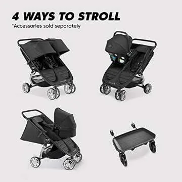 Baby Jogger City Mini 2 Double Stroller, Jet