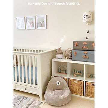 Dreamegg Cool Mist Humidifier - Ultrasonic Humidifiers for Bedroom, Baby & Home, Whisper Quiet Filter-Free Air Humidifier with 360° Mist Nozzle, Timer Setting, Night Light Option & Auto Shut-Off