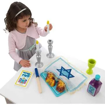 Wooden Shabbat Set for Kids