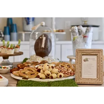 Mud Pie Large Beaded Base Decorative Cloche, White