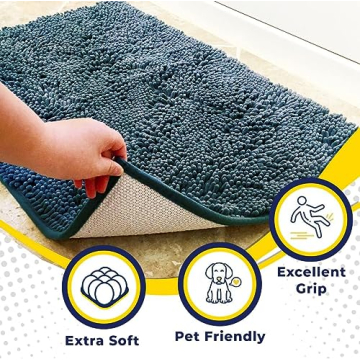 Muddy Mat® Absorbent Microfiber Door Mat in Blue